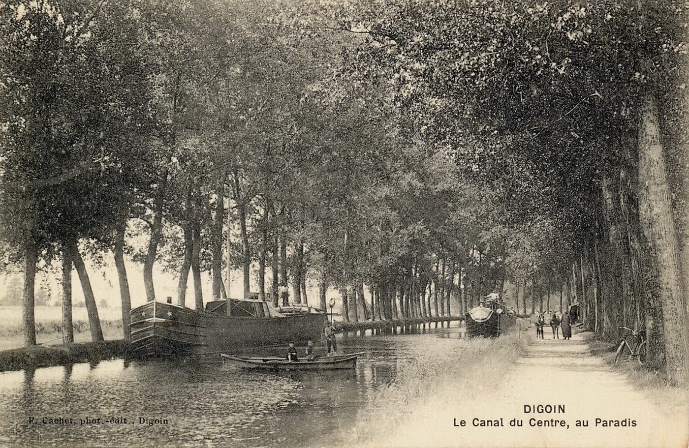 Digoin. Le canal du centre, au Paradis.