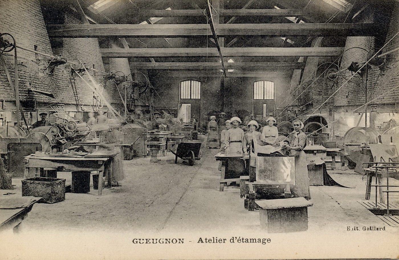 Gueugnon. Atelier d'étamage.