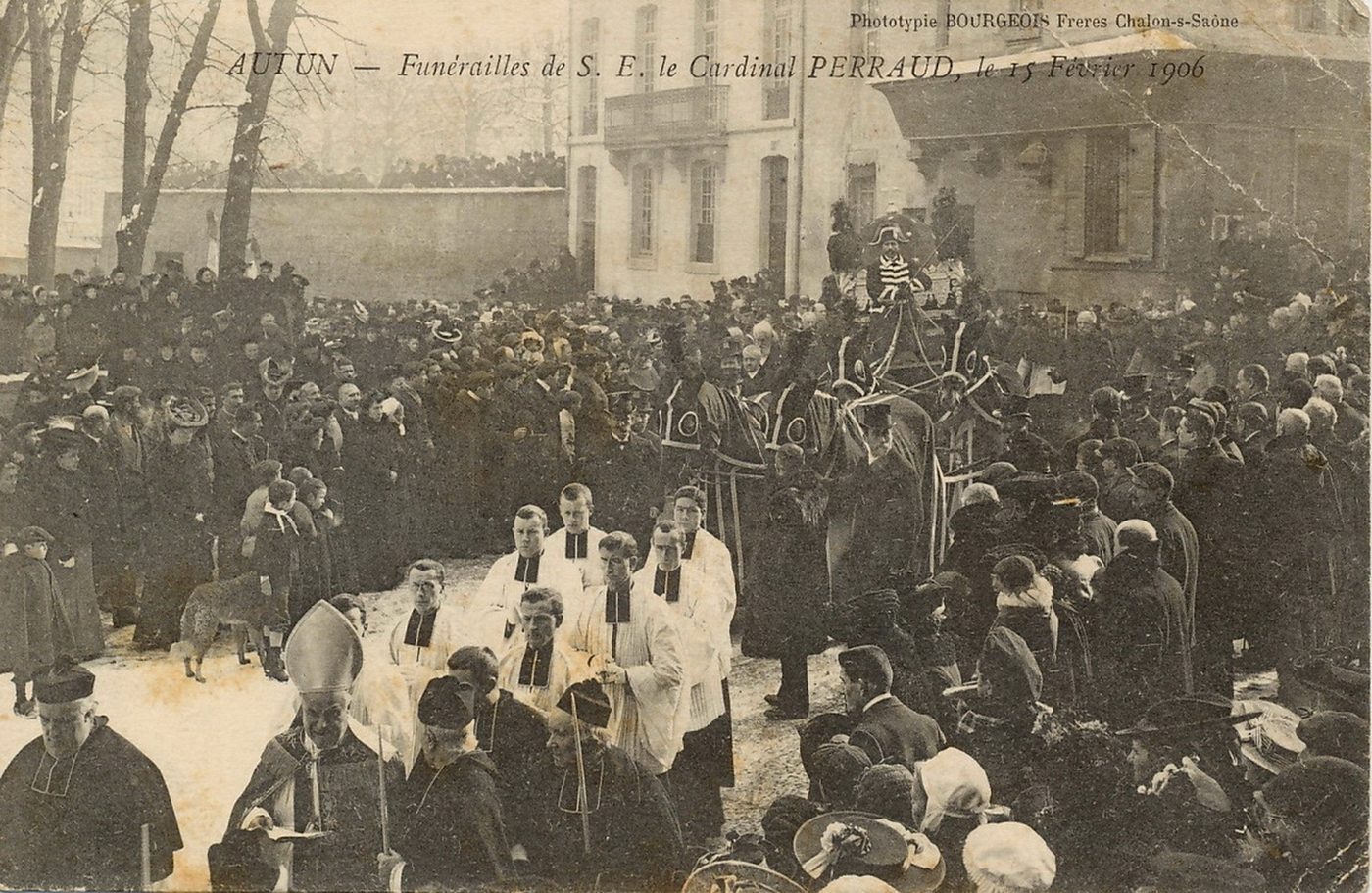 Funérailles de S.E. le cardinal Perraud le 15 février 1906.