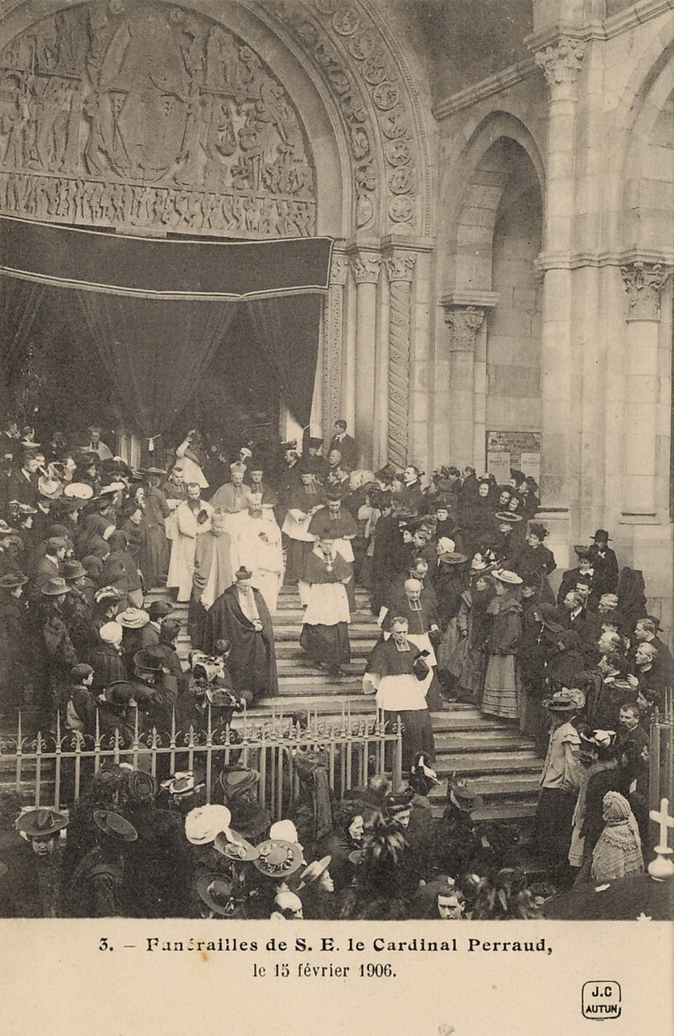 Funérailles de S.E. le cardinal Perraud le 15 février 1906.