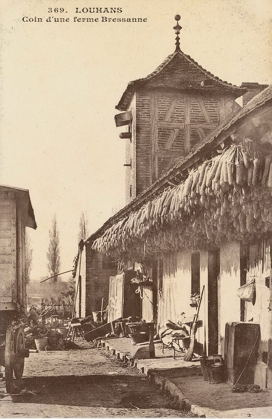 Louhans. Coin d'une ferme bressane.