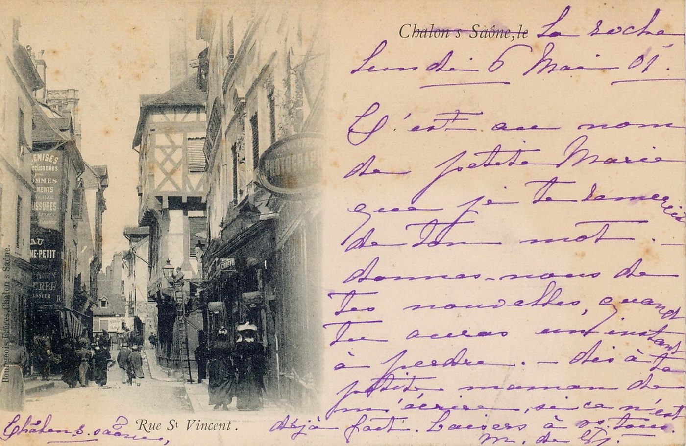 Chalon-sur-Saône. Rue Saint-Vincent.