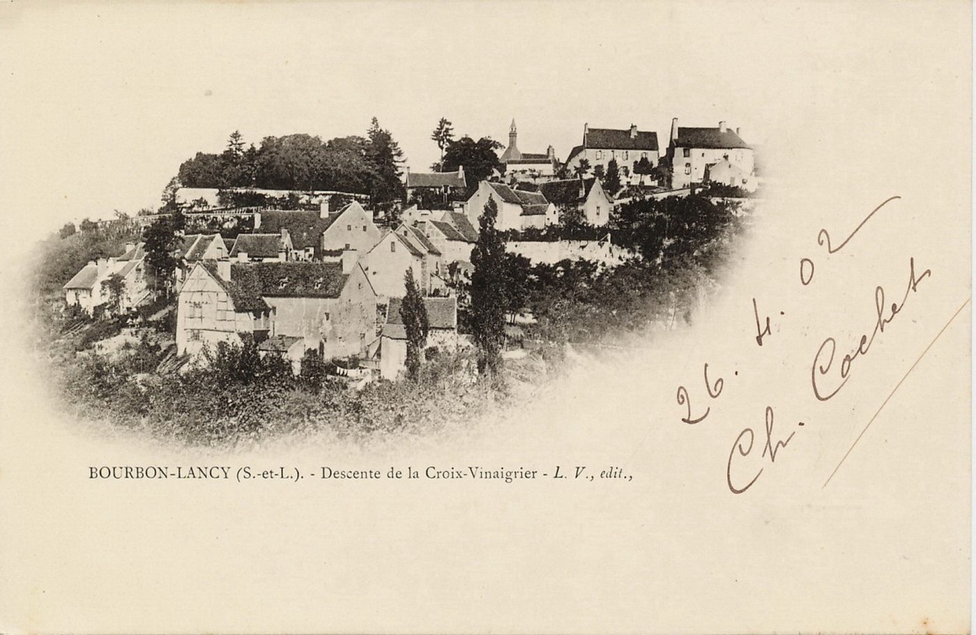 Bourbon-Lancy. Descente de la Croix-Vinaigrier.