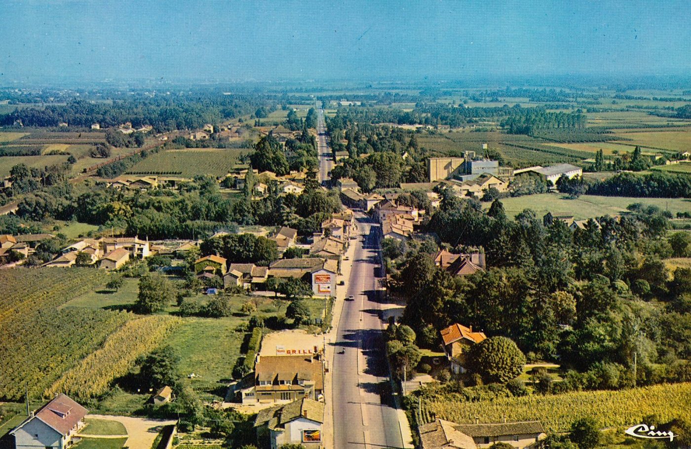 Pontanevaux. La nationale 6.