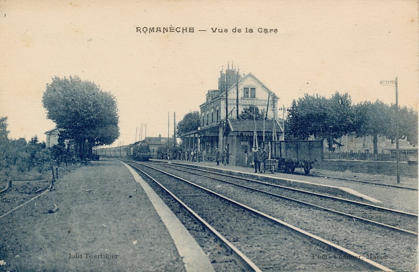 Romanèche. Vue de la gare.