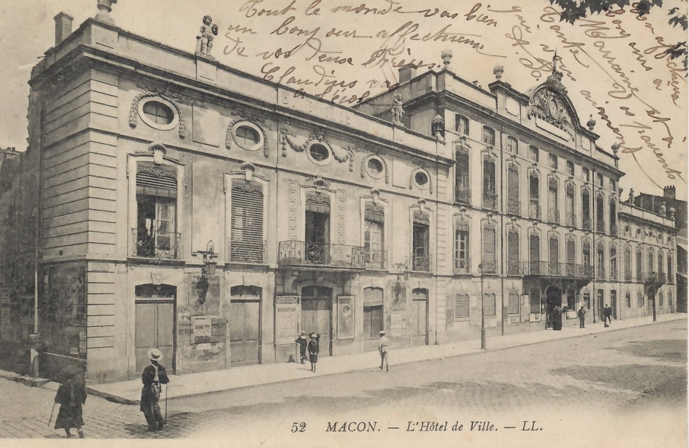 Mâcon. L'hôtel de Ville.