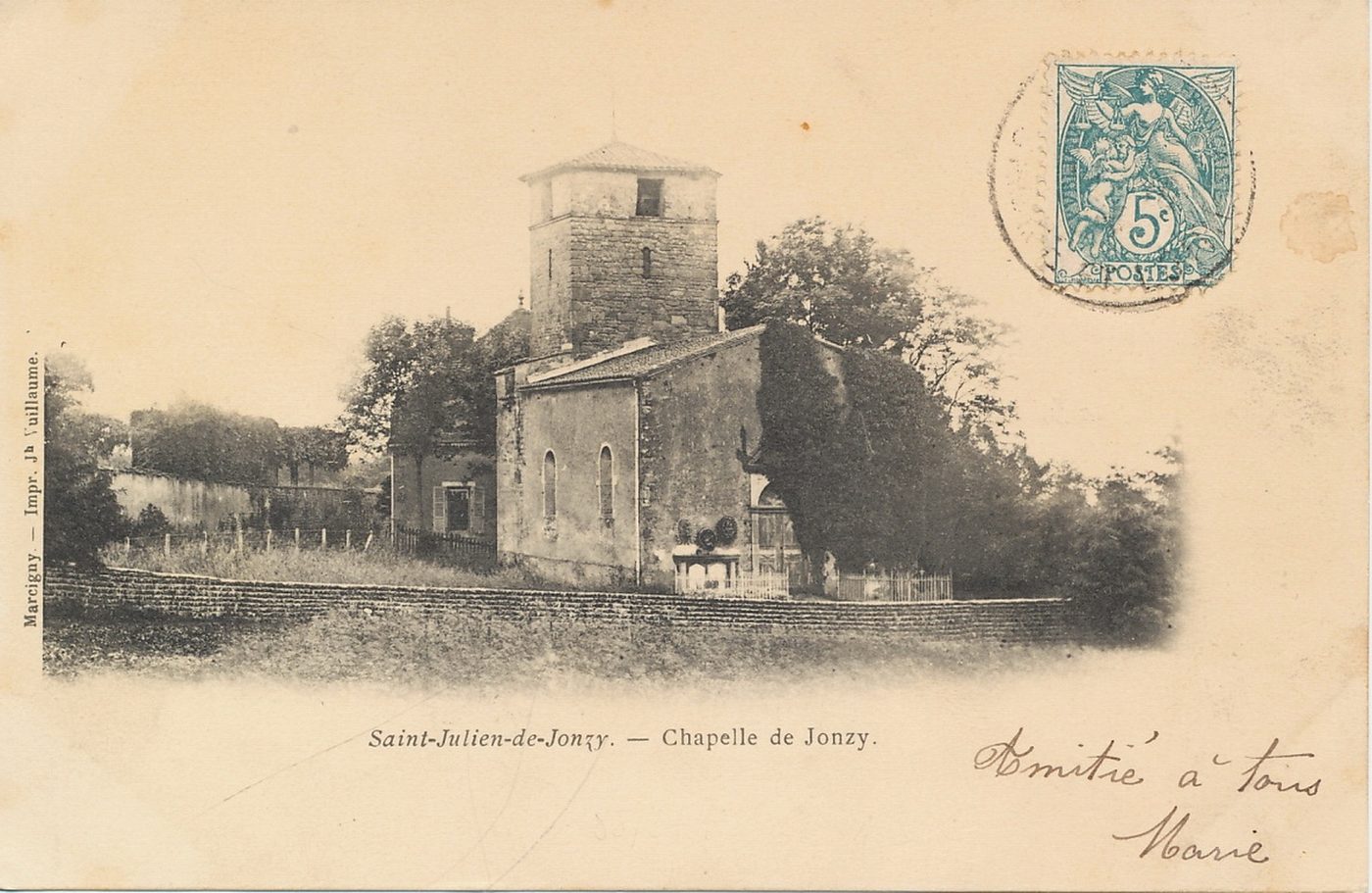 Saint-Julien-de-Jonzy.- Chapelle de Jonzy.