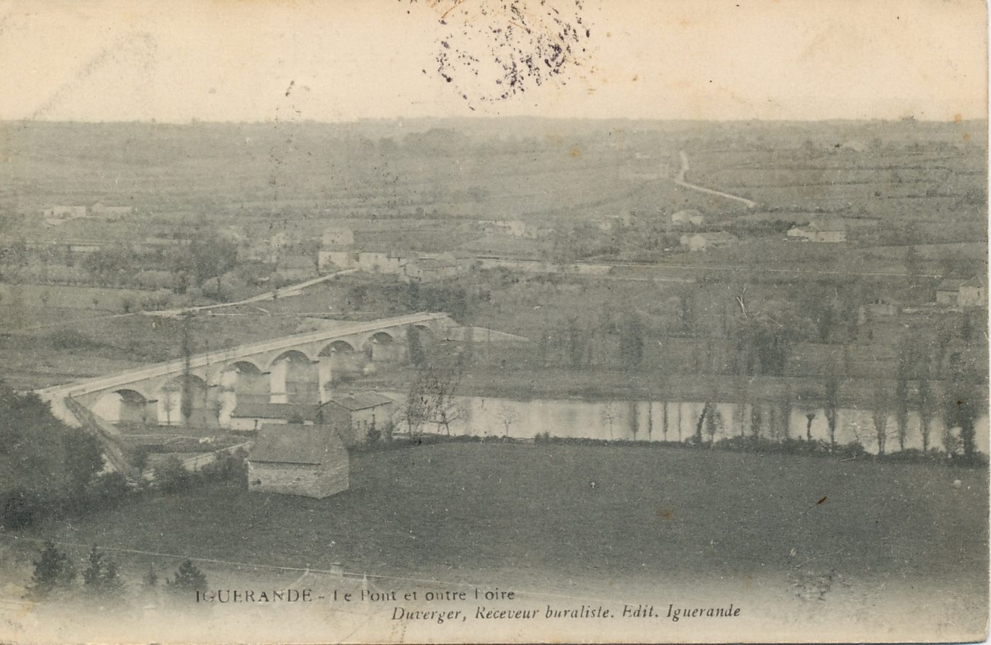 Iguerande. Le pont et outre Loire.