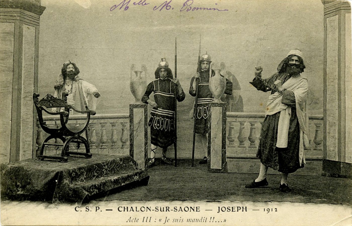 Chalon-sur-Saône, 1912. Joseph, acte III, je suis maudit !!