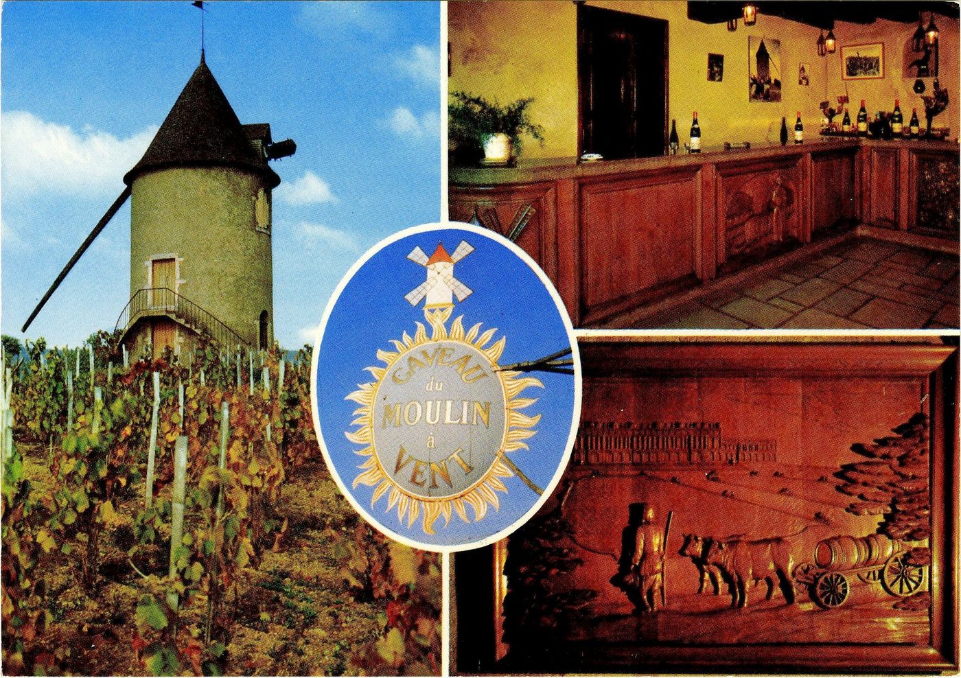 Romanèche-Thorins. Caveau du moulin à vent.