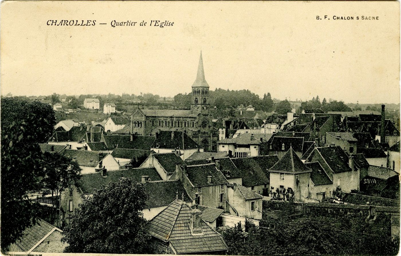 Charolles. Quartier de l'église.