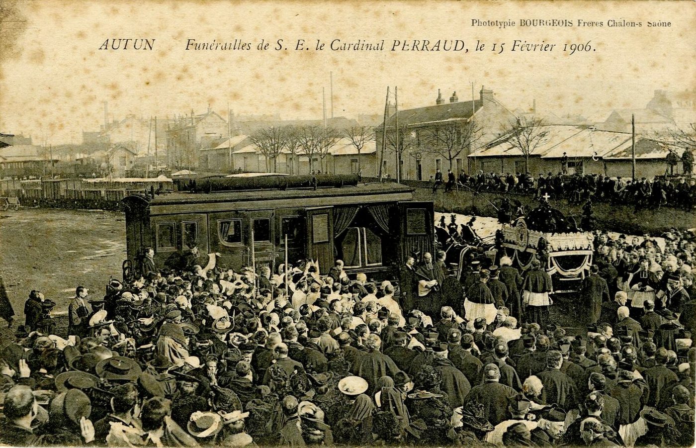 Autun.- Funérailles de S.E. le cardinal Perraud, le 15 février 1906.