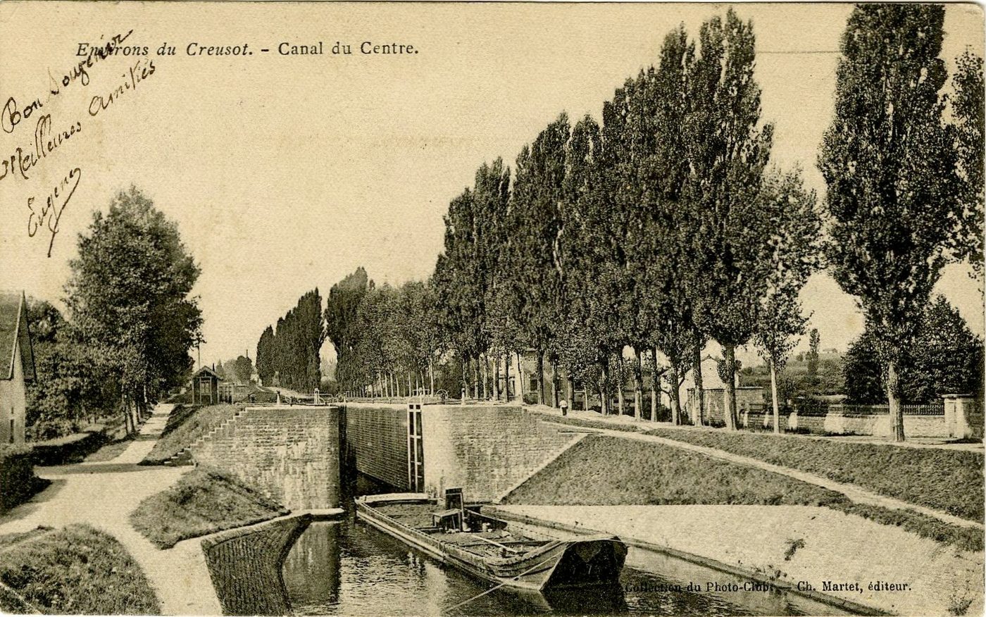 Environs du Creusot. Canal du centre.