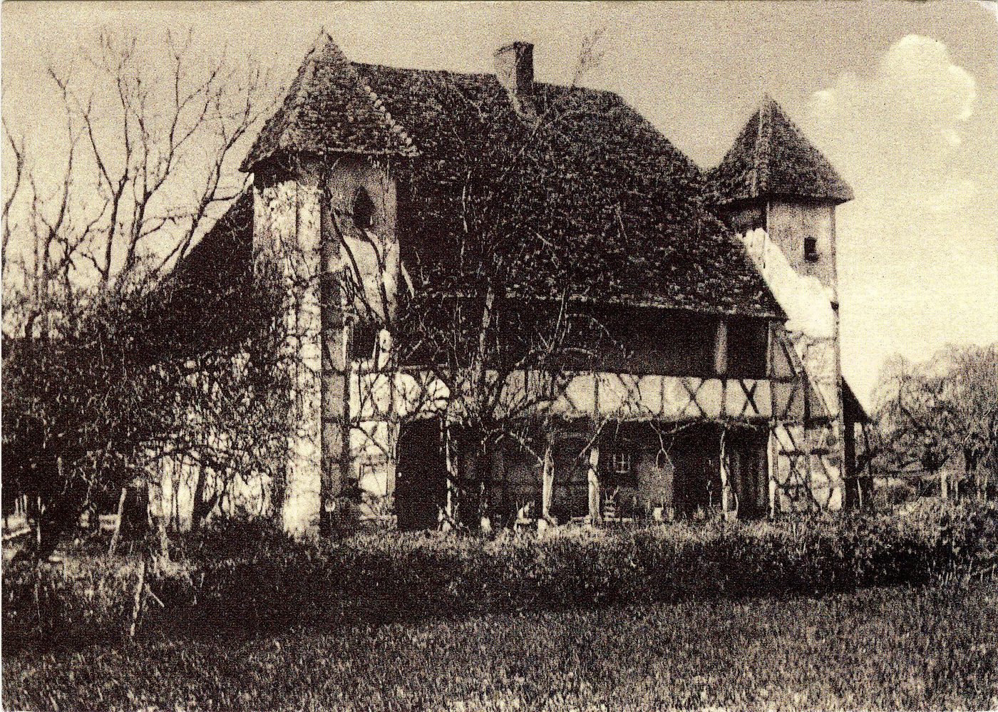 Maison du bailli à Sagy. Tiré de L'habitation paysanne en Bresse de G. Jeanton. Louhans : amis des arts et des sciences 1935.