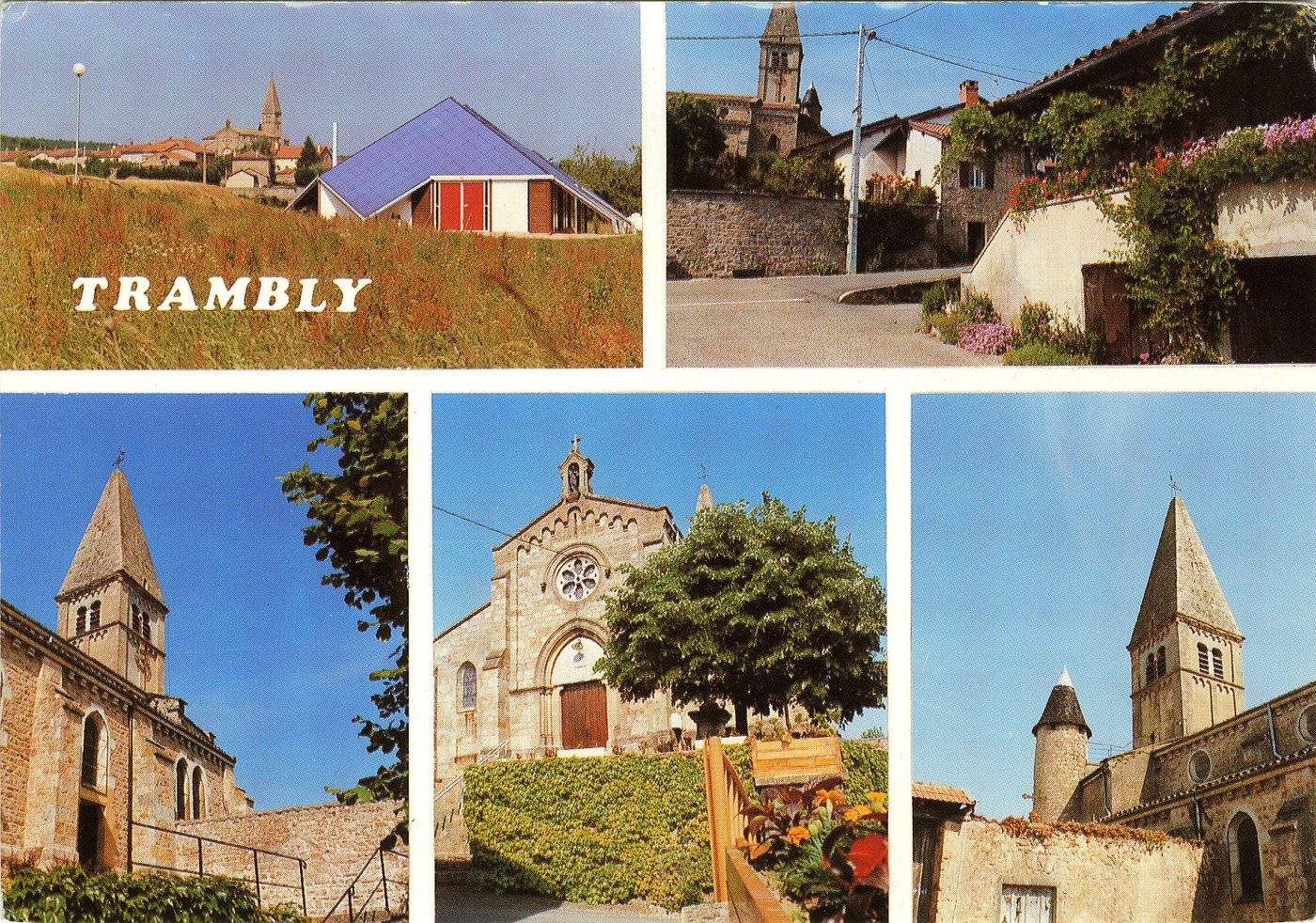 Trambly. Différents aspects du village.